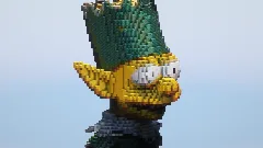 Christmas Bart Simpson — Minecraft Build by LeonisBuilds (2)