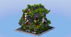 Ruined Overgrown Japanese Temple — Minecraft Build by LeonisBuilds (2)
