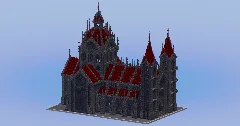 Dark Red Gothic Cathedral — Minecraft Build by LeonisBuilds (2)