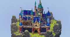 Blue Fantasy Castle — Minecraft Build by StrongholdStudios (2)