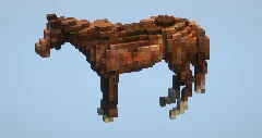 Brown Horse small — Minecraft Build by LeonisBuilds (2)