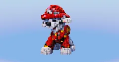 Marshall from Paw Patrol — Minecraft Build by LeonisBuilds (1)