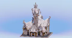 Sky Medieval Fantasy Castle — Minecraft Build by LeonisBuilds (1)