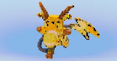 Raichu from Pokemon — Minecraft Build by LeonisBuilds (2)
