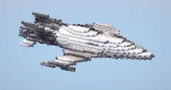 Gray Starship — Minecraft Build by LeonisBuilds (2)
