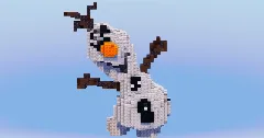 Olaf from Disney Frozen — Minecraft Build by LeonisBuilds (1)