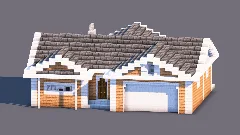 Modern Suburban Ranch House | Family Home with Garage — Minecraft Build by RaekonBuilds (2)