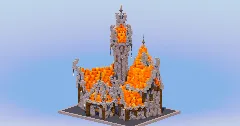 Fire Medieval Fantasy Castle — Minecraft Build by LeonisBuilds (2)