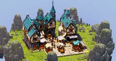 Large Medieval Market — Minecraft Build by StrongholdStudios (1)