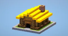Clash of Clans Town Hall Level 1 — Minecraft Build by LeonisBuilds (1)