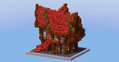 Mangrove Red Medieval Tavern — Minecraft Build by LeonisBuilds (1)