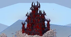 Dark Red Fantasy Castle 400x400 Blocks Fully Built Map — Minecraft Build by LeonisBuilds (3)