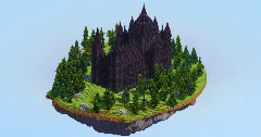 Blackstone Gothic Cathedral on Floating Island — Minecraft Build by LeonisBuilds (2)