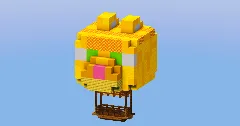 Yellow Cat Hot Air Balloon — Minecraft Build by LeonisBuilds (1)