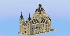 Mini Gothic Cathedral Sandstone Version — Minecraft Build by LeonisBuilds (1)
