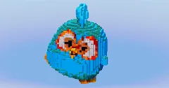 The Blues from Angry Birds — Minecraft Build by LeonisBuilds (2)