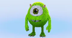 Mike Wazowski — Minecraft Build by LeonisBuilds (1)