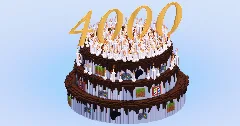 4000 Followers on Patreon Cake | FREE — Minecraft Build by LeonisBuilds (2)