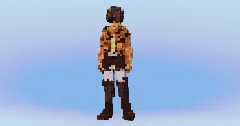 Eren from Attack on Titan — Minecraft Build by LeonisBuilds (1)