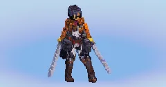 Mikasa from Attack on Titan — Minecraft Build by LeonisBuilds (2)