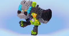 Ogerpon Cornerstone Mask from Pokemon — Minecraft Build by LeonisBuilds (1)