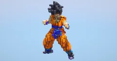 Goku from Dragon Ball — Minecraft Build by LeonisBuilds (2)