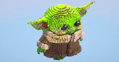 Baby yoda — Minecraft Build by LeonisBuilds (2)