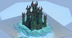 Dark Prismarine Fantasy Castle 400x400 Blocks Fully Built Map — Minecraft Build by LeonisBuilds (2)