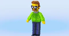 Ned Flanders — Minecraft Build by LeonisBuilds (1)
