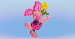 Piglet from Disney Winnie the Pooh — Minecraft Build by LeonisBuilds (1)