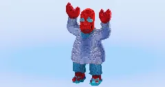 Dr Zoidberg from Futurama — Minecraft Build by LeonisBuilds (1)