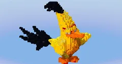 Chuck from Angry Birds — Minecraft Build by LeonisBuilds (2)