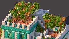 Mediterranean Coastal Villa | Greek Island House — Minecraft Build by RaekonBuilds (12)