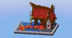 Mangrove Red Medieval Wharf — Minecraft Build by LeonisBuilds (1)