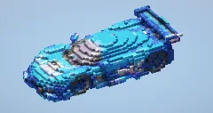 Blue Racer Car small — Minecraft Build by LeonisBuilds (1)