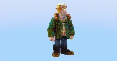 Farmer from Shaun the Sheep small — Minecraft Build by LeonisBuilds (2)