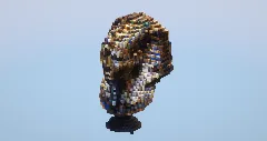 Toutan Khamon bust small — Minecraft Build by LeonisBuilds (1)
