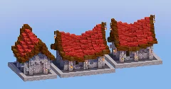 Mangrove Red Medieval Houses Pack — Minecraft Build by LeonisBuilds (1)