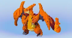 Mega Charizard Y from Pokemon — Minecraft Build by LeonisBuilds (2)