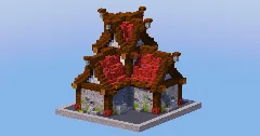 Mangrove Red Medieval House 14 — Minecraft Build by LeonisBuilds (2)