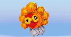 Sunny Castform from Pokemon — Minecraft Build by LeonisBuilds (2)