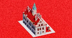 Red Roof Town Hall — Minecraft Build by ImpossibleBuilds (2)