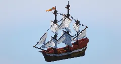Medieval Sailboat — Minecraft Build by LeonisBuilds (1)