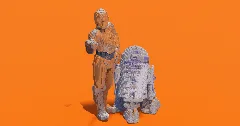 C3P0 and R2D2 — Minecraft Build by StarWarsCreations (2)