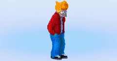 Fry from Futurama — Minecraft Build by LeonisBuilds (2)