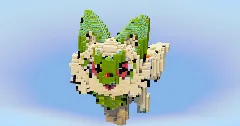 Sprigatito from Pokemon — Minecraft Build by LeonisBuilds (2)