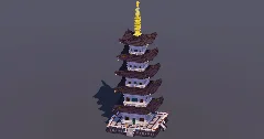 Japanese Pagoda Black — Minecraft Build by MellowHat (1)