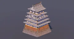 Japanese Castle Gray — Minecraft Build by MellowHat (2)