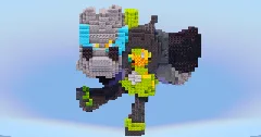 Ogerpon Cornerstone Mask from Pokemon — Minecraft Build by LeonisBuilds (2)