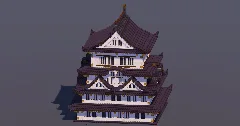 Large Japanese Castle Black — Minecraft Build by MellowHat (1)